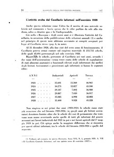 Rassegna della previdenza sociale assicurazioni e legislazione sociale, infortuni e igiene del lavoro