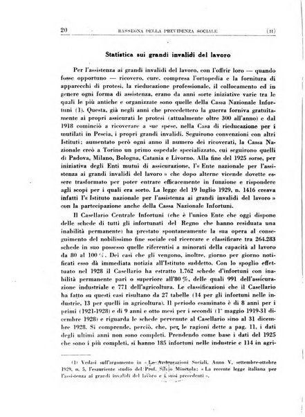 Rassegna della previdenza sociale assicurazioni e legislazione sociale, infortuni e igiene del lavoro