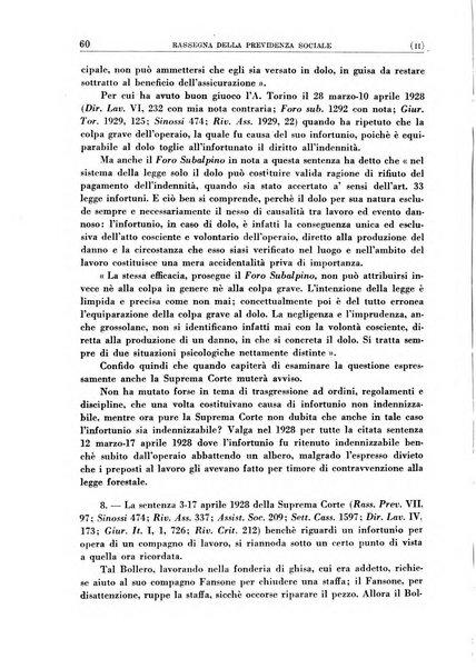 Rassegna della previdenza sociale assicurazioni e legislazione sociale, infortuni e igiene del lavoro