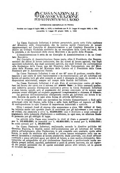 Rassegna della previdenza sociale assicurazioni e legislazione sociale, infortuni e igiene del lavoro