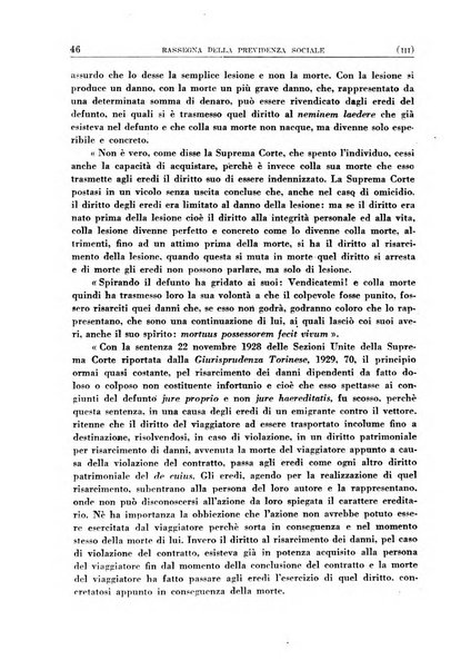 Rassegna della previdenza sociale assicurazioni e legislazione sociale, infortuni e igiene del lavoro