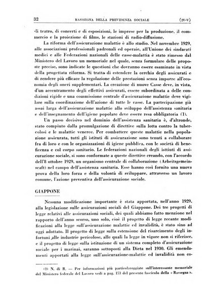 Rassegna della previdenza sociale assicurazioni e legislazione sociale, infortuni e igiene del lavoro