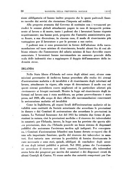 Rassegna della previdenza sociale assicurazioni e legislazione sociale, infortuni e igiene del lavoro