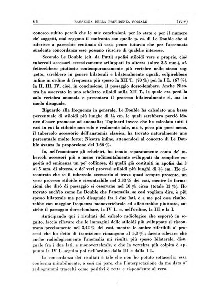 Rassegna della previdenza sociale assicurazioni e legislazione sociale, infortuni e igiene del lavoro