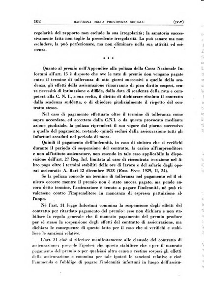 Rassegna della previdenza sociale assicurazioni e legislazione sociale, infortuni e igiene del lavoro