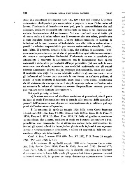 Rassegna della previdenza sociale assicurazioni e legislazione sociale, infortuni e igiene del lavoro