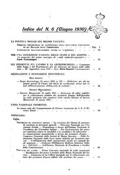 Rassegna della previdenza sociale assicurazioni e legislazione sociale, infortuni e igiene del lavoro