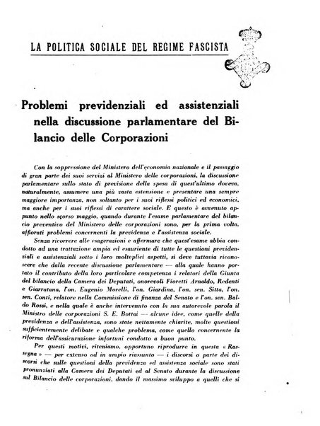 Rassegna della previdenza sociale assicurazioni e legislazione sociale, infortuni e igiene del lavoro