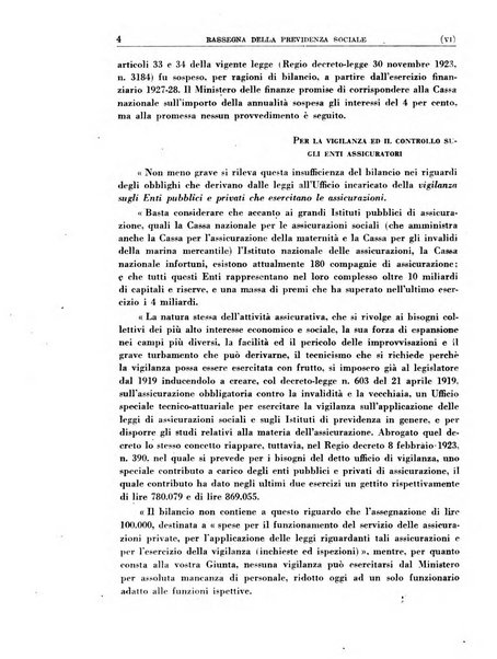 Rassegna della previdenza sociale assicurazioni e legislazione sociale, infortuni e igiene del lavoro