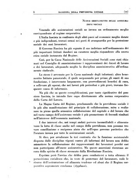 Rassegna della previdenza sociale assicurazioni e legislazione sociale, infortuni e igiene del lavoro