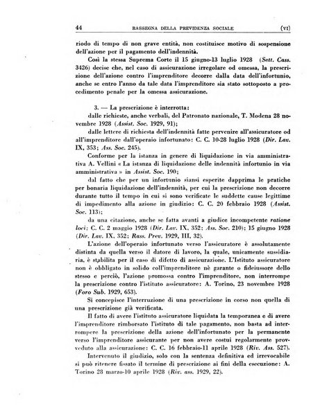 Rassegna della previdenza sociale assicurazioni e legislazione sociale, infortuni e igiene del lavoro