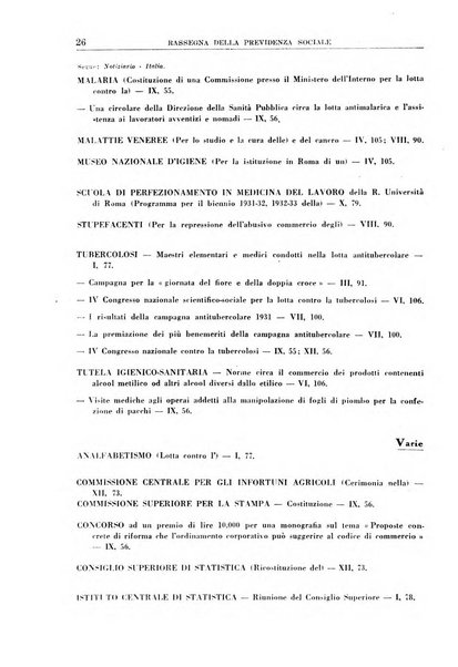 Rassegna della previdenza sociale assicurazioni e legislazione sociale, infortuni e igiene del lavoro