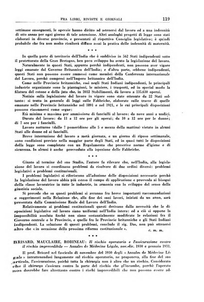 Rassegna della previdenza sociale assicurazioni e legislazione sociale, infortuni e igiene del lavoro