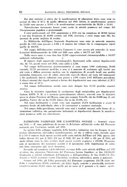 Rassegna della previdenza sociale assicurazioni e legislazione sociale, infortuni e igiene del lavoro