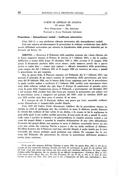 Rassegna della previdenza sociale assicurazioni e legislazione sociale, infortuni e igiene del lavoro