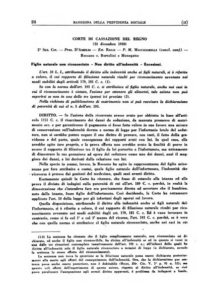 Rassegna della previdenza sociale assicurazioni e legislazione sociale, infortuni e igiene del lavoro