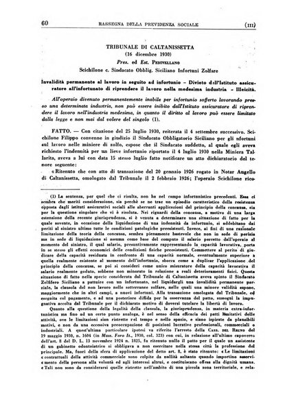 Rassegna della previdenza sociale assicurazioni e legislazione sociale, infortuni e igiene del lavoro