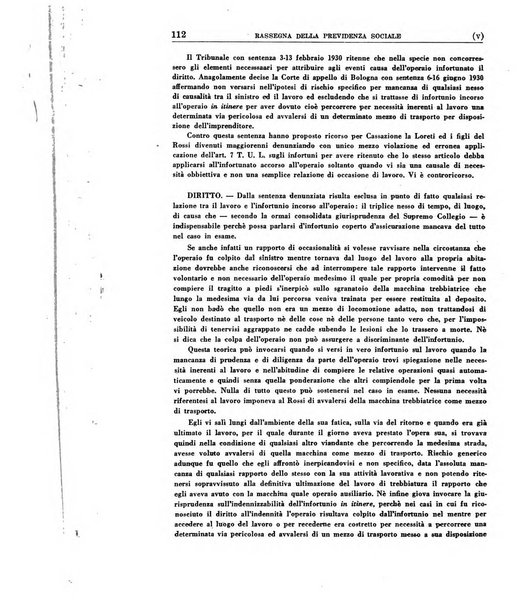 Rassegna della previdenza sociale assicurazioni e legislazione sociale, infortuni e igiene del lavoro