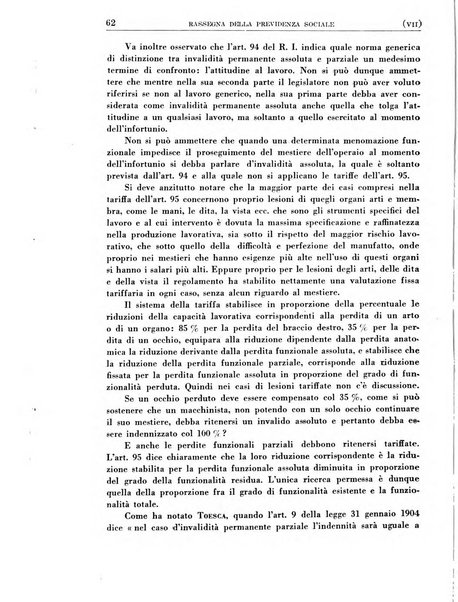 Rassegna della previdenza sociale assicurazioni e legislazione sociale, infortuni e igiene del lavoro