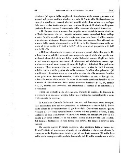 Rassegna della previdenza sociale assicurazioni e legislazione sociale, infortuni e igiene del lavoro