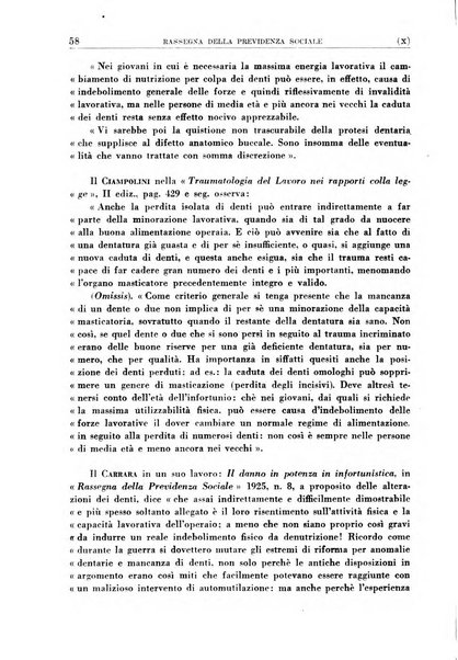 Rassegna della previdenza sociale assicurazioni e legislazione sociale, infortuni e igiene del lavoro