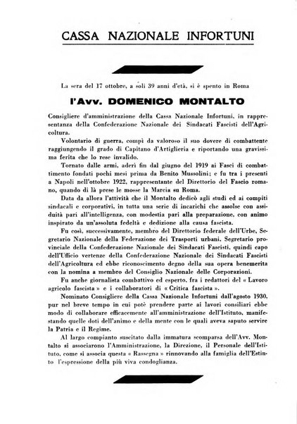 Rassegna della previdenza sociale assicurazioni e legislazione sociale, infortuni e igiene del lavoro