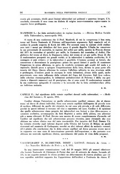 Rassegna della previdenza sociale assicurazioni e legislazione sociale, infortuni e igiene del lavoro