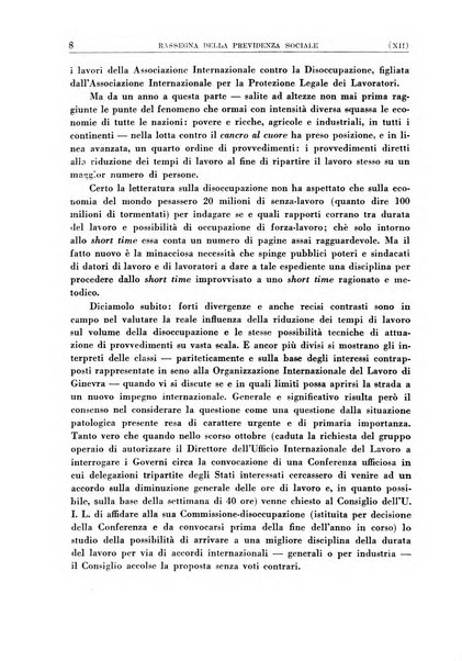 Rassegna della previdenza sociale assicurazioni e legislazione sociale, infortuni e igiene del lavoro