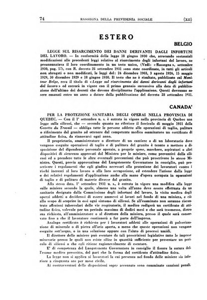 Rassegna della previdenza sociale assicurazioni e legislazione sociale, infortuni e igiene del lavoro