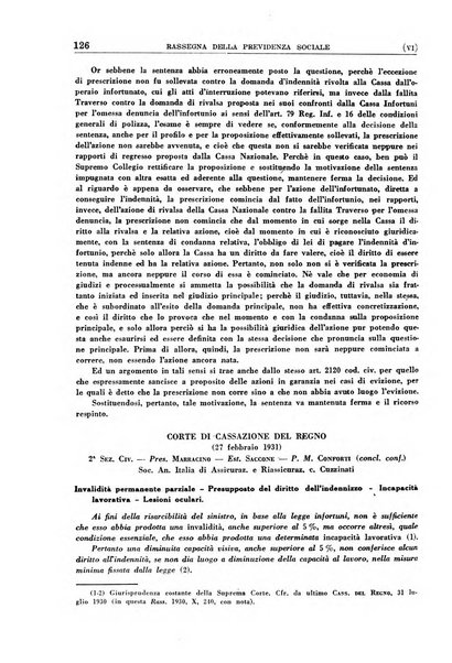 Rassegna della previdenza sociale assicurazioni e legislazione sociale, infortuni e igiene del lavoro