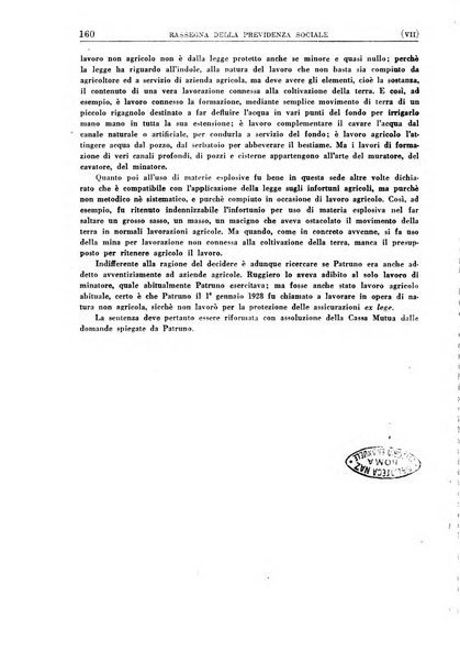 Rassegna della previdenza sociale assicurazioni e legislazione sociale, infortuni e igiene del lavoro