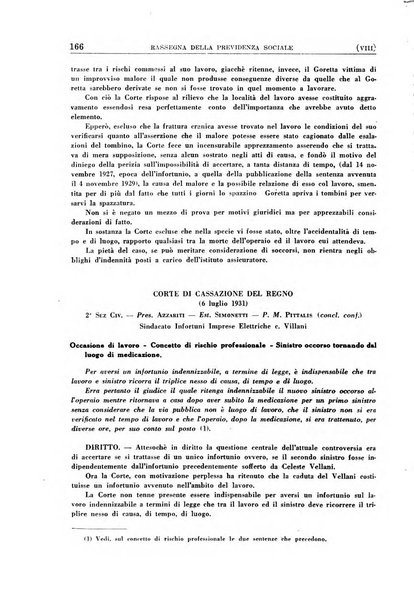 Rassegna della previdenza sociale assicurazioni e legislazione sociale, infortuni e igiene del lavoro