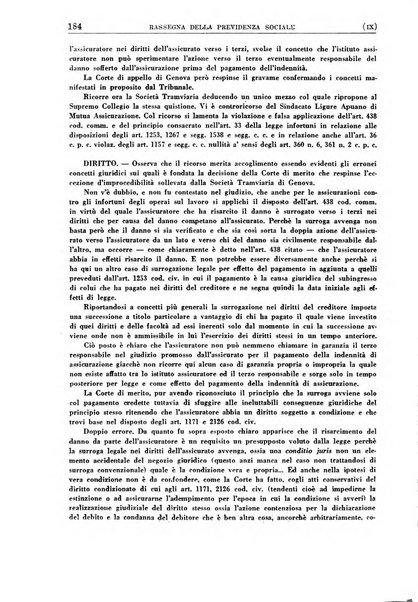 Rassegna della previdenza sociale assicurazioni e legislazione sociale, infortuni e igiene del lavoro