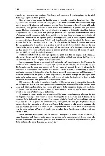 Rassegna della previdenza sociale assicurazioni e legislazione sociale, infortuni e igiene del lavoro