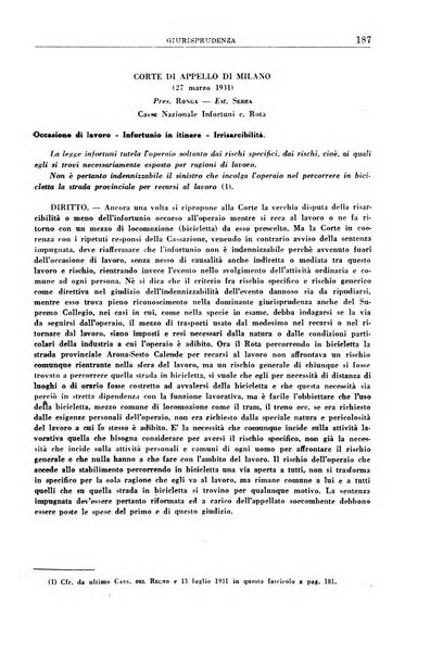 Rassegna della previdenza sociale assicurazioni e legislazione sociale, infortuni e igiene del lavoro