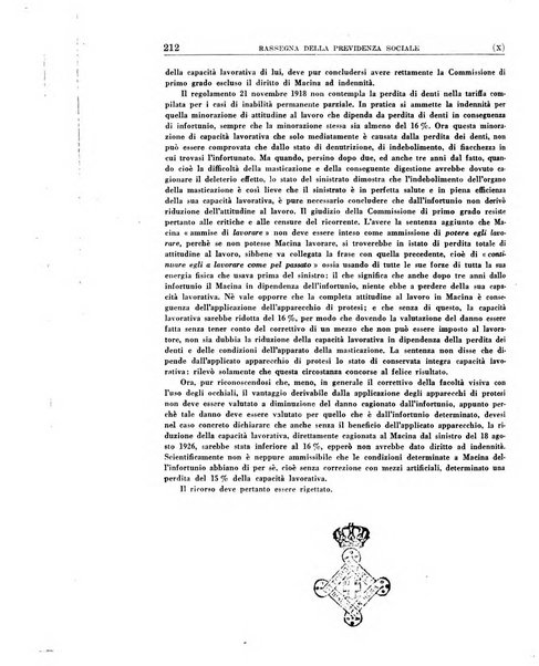 Rassegna della previdenza sociale assicurazioni e legislazione sociale, infortuni e igiene del lavoro