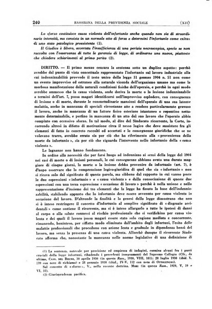 Rassegna della previdenza sociale assicurazioni e legislazione sociale, infortuni e igiene del lavoro