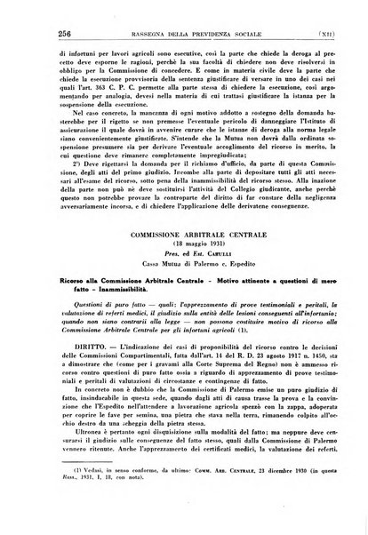 Rassegna della previdenza sociale assicurazioni e legislazione sociale, infortuni e igiene del lavoro