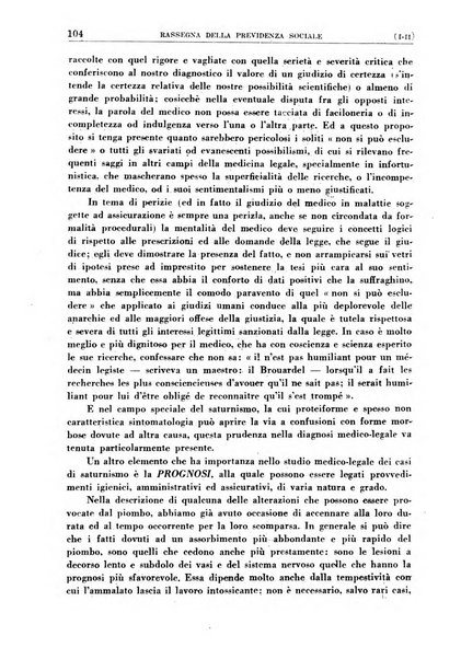 Rassegna della previdenza sociale assicurazioni e legislazione sociale, infortuni e igiene del lavoro