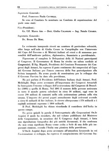 Rassegna della previdenza sociale assicurazioni e legislazione sociale, infortuni e igiene del lavoro