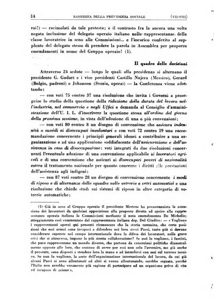 Rassegna della previdenza sociale assicurazioni e legislazione sociale, infortuni e igiene del lavoro