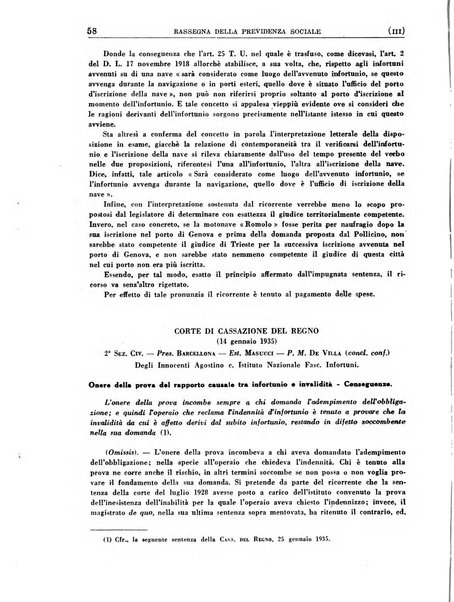 Rassegna della previdenza sociale assicurazioni e legislazione sociale, infortuni e igiene del lavoro