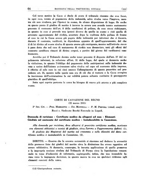 Rassegna della previdenza sociale assicurazioni e legislazione sociale, infortuni e igiene del lavoro