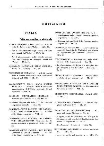 Rassegna della previdenza sociale assicurazioni e legislazione sociale, infortuni e igiene del lavoro