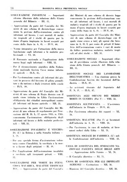 Rassegna della previdenza sociale assicurazioni e legislazione sociale, infortuni e igiene del lavoro