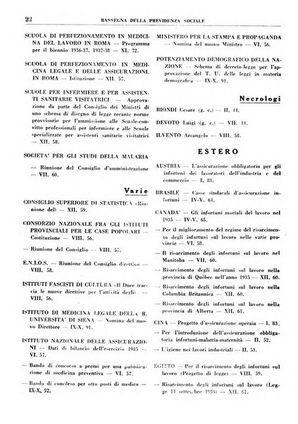 Rassegna della previdenza sociale assicurazioni e legislazione sociale, infortuni e igiene del lavoro