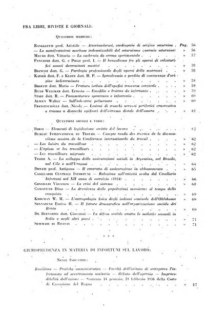 Rassegna della previdenza sociale assicurazioni e legislazione sociale, infortuni e igiene del lavoro