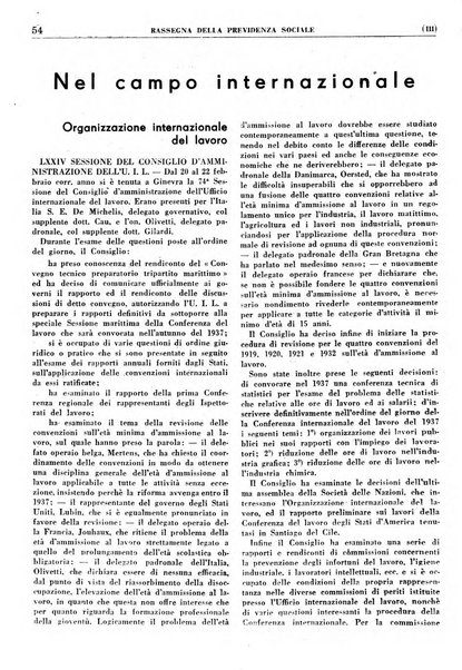 Rassegna della previdenza sociale assicurazioni e legislazione sociale, infortuni e igiene del lavoro