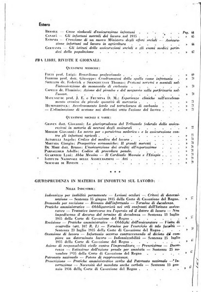 Rassegna della previdenza sociale assicurazioni e legislazione sociale, infortuni e igiene del lavoro