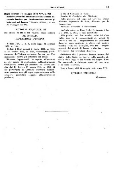 Rassegna della previdenza sociale assicurazioni e legislazione sociale, infortuni e igiene del lavoro